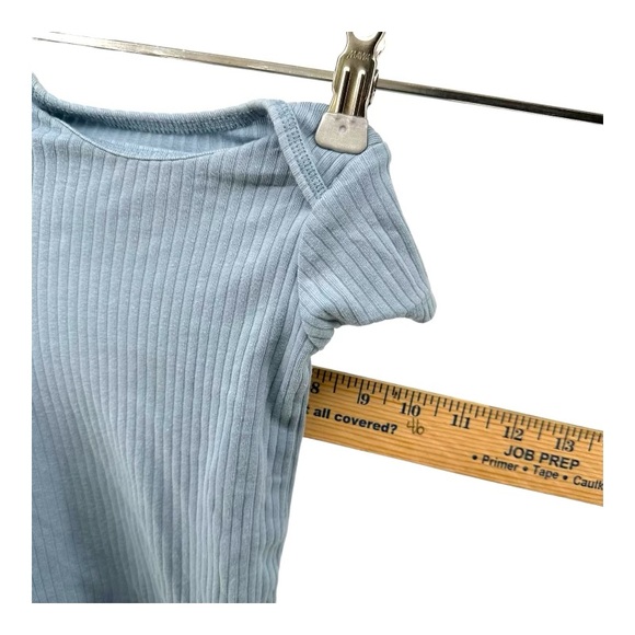 Carter’s | 6M Blue Ribbed Onesie - Picture 10 of 11